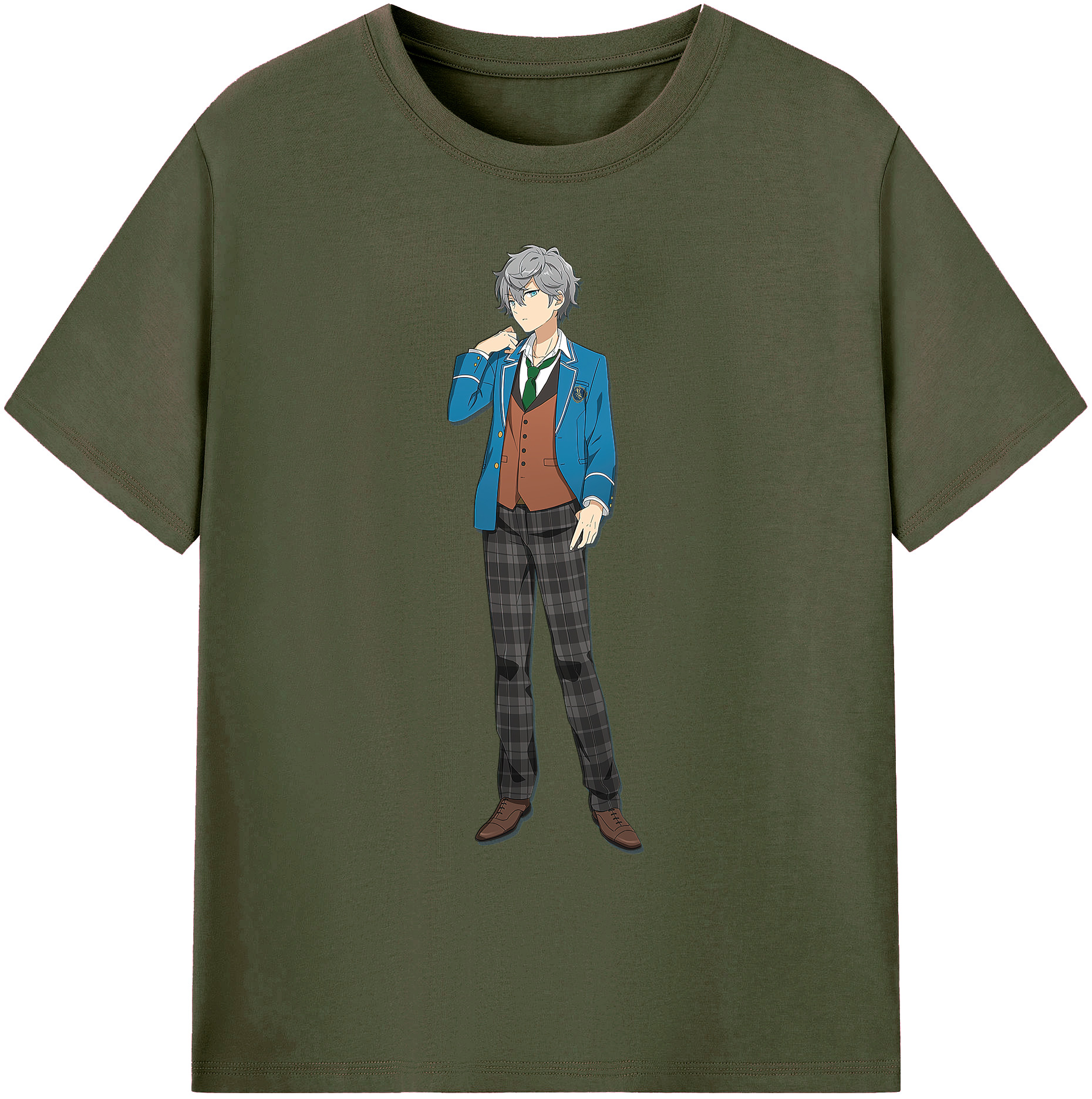 （画像用） あんさんぶるスターズ! Ensemble Stars 綿100％ メンズ半袖Tシャツ｜肌触りやわらか＆通気性